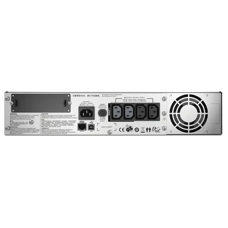20252023 SE-APC SMT1000RMI2U-CH (SMT1000RMI2U) Rack Mounted UPS 1K 2K 3K 4 IEC 320 C13 Server Room SUA Upgrade
