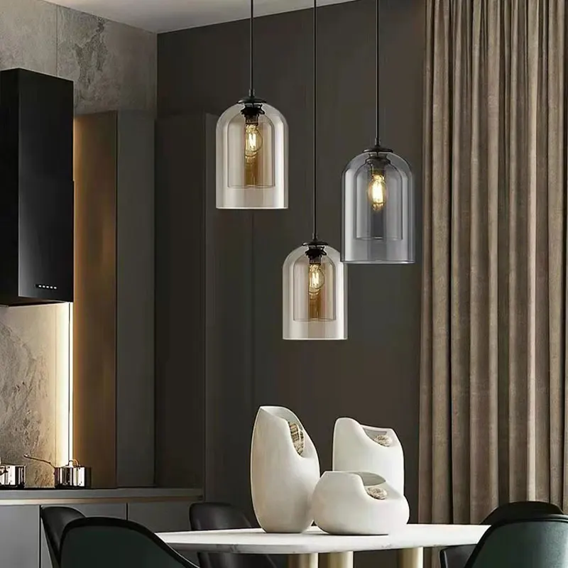 

E27 Pendant Lamps for Dinning Room Kitchen Nordic Chandelier Lights Suspended Hanging Lighting Fixture for Corridor Aisle Foyer