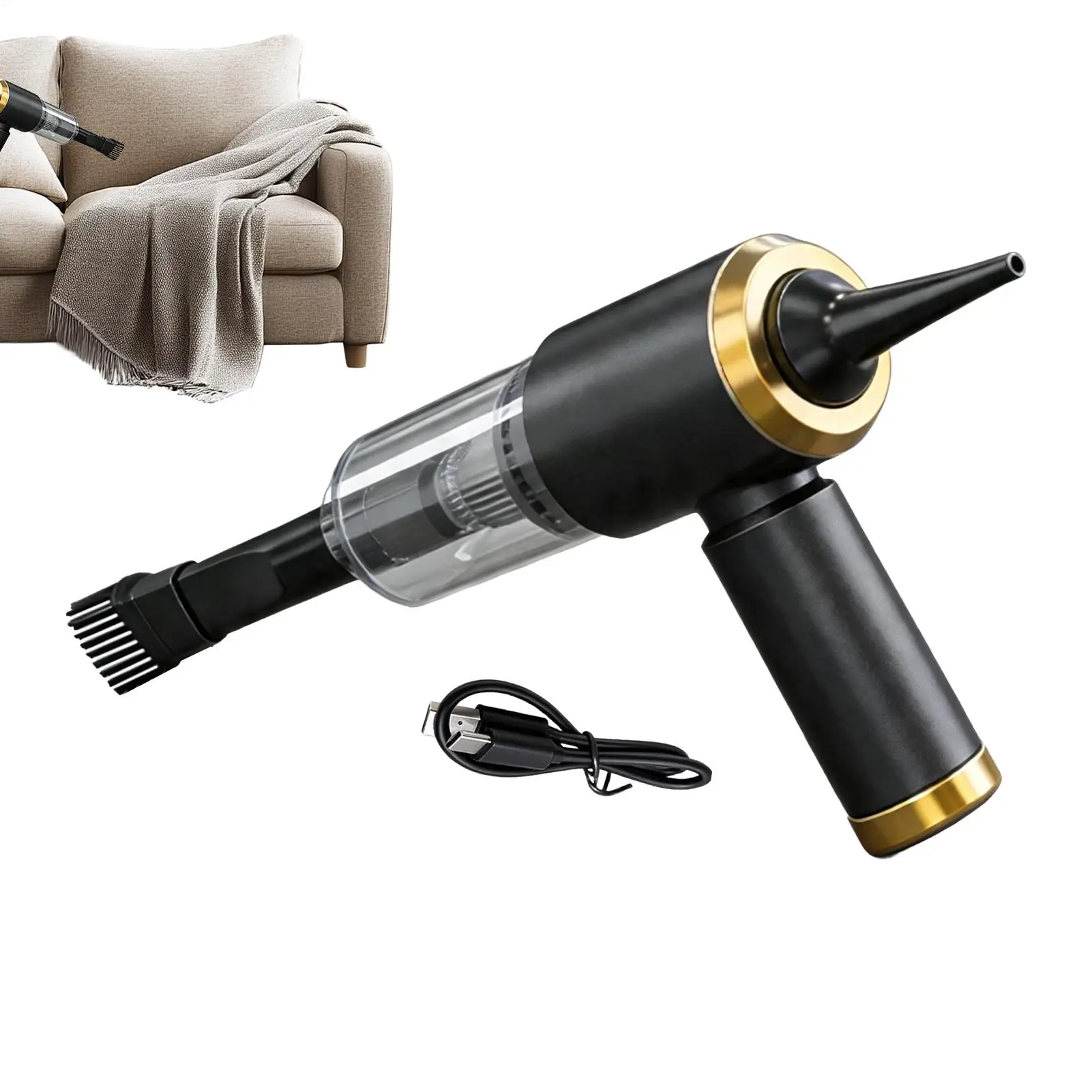 Mini Vacuum for Carpet 7000pa Suction Cordless Blower Duster USB Rechargeable Mini Vacuum for Car Interior Home Sofa Keyboard