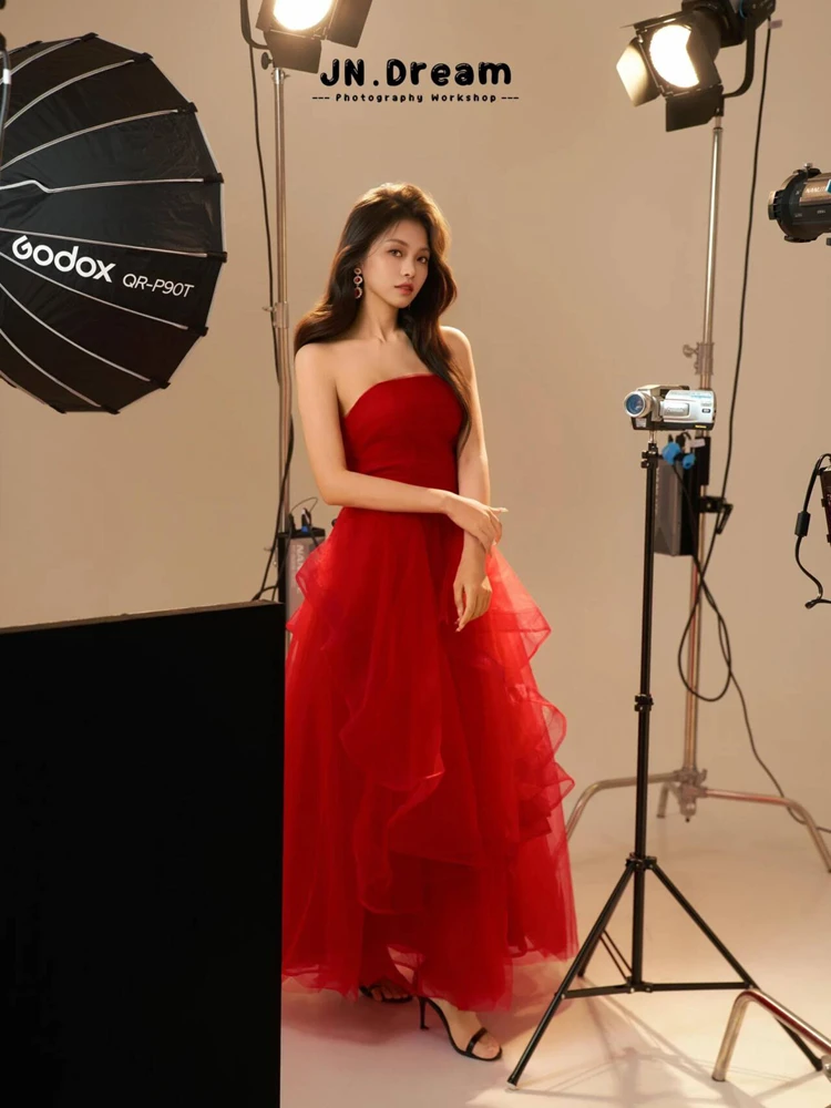 2026 Studio New Style Korean Mixed Girl Birthday Photo Shoot Atmosphere Dress Women's Traditional Costume Stage Performance D...