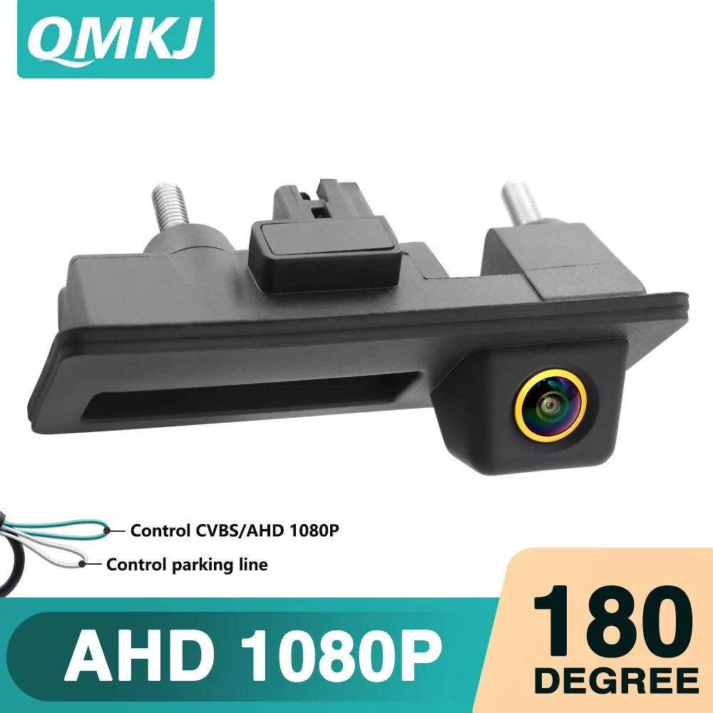 

180° 1920*1080P AHD HD Night Vision Car Rear View Reverse Backup Trunk Handle Camera For VW Passat Golf Polo Jetta Audi A4 A6