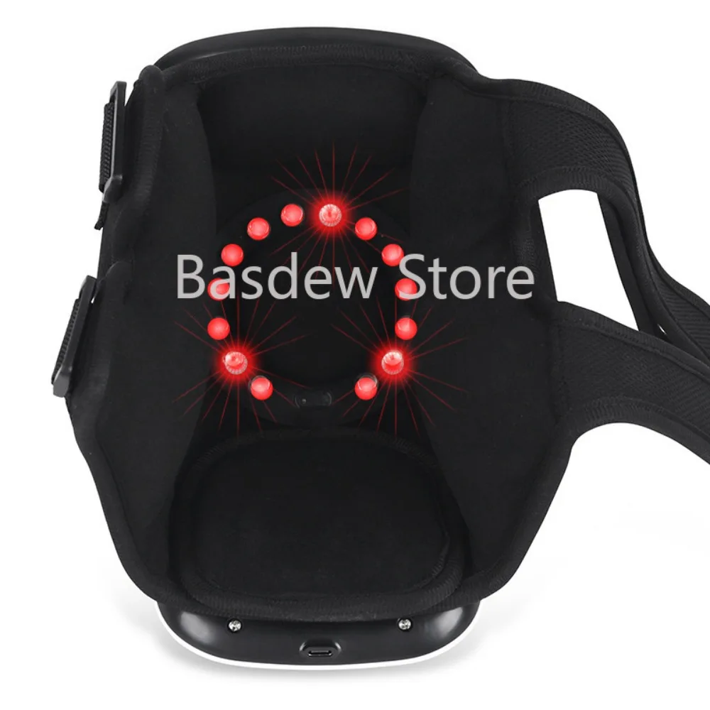 Rechargeable Vibration Knee Massager  Infrared Hot Compress Wireless Red Light  Physiotherapy    Export Massage Instrument