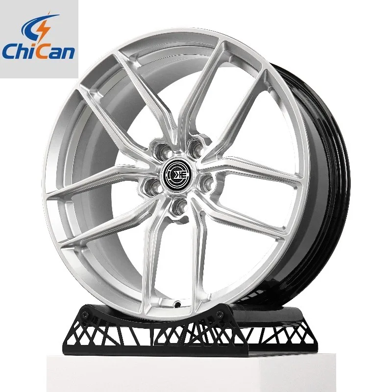 

【2026】Chican Custom Forged Flower T6061 Bright Silver Hub Alloy Rim for Porsche Taycan for Chevrolet Corvette
