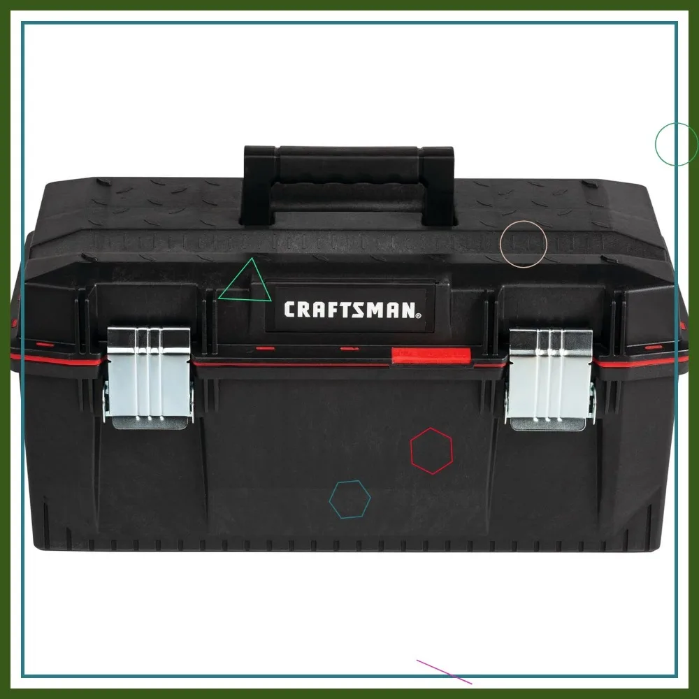 

Профессиональный запираемый ящик для инструментов, 23-дюймовый сверхпрочный ящик для хранения инструментов и оборудования