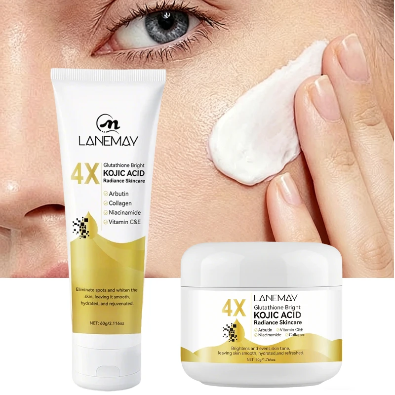 Крем-лосьон для лица с койевой кислотой, глутатионом и витамином С для выравнивания тона кожи, глубокого увлажнения и питания, придающий сияние.