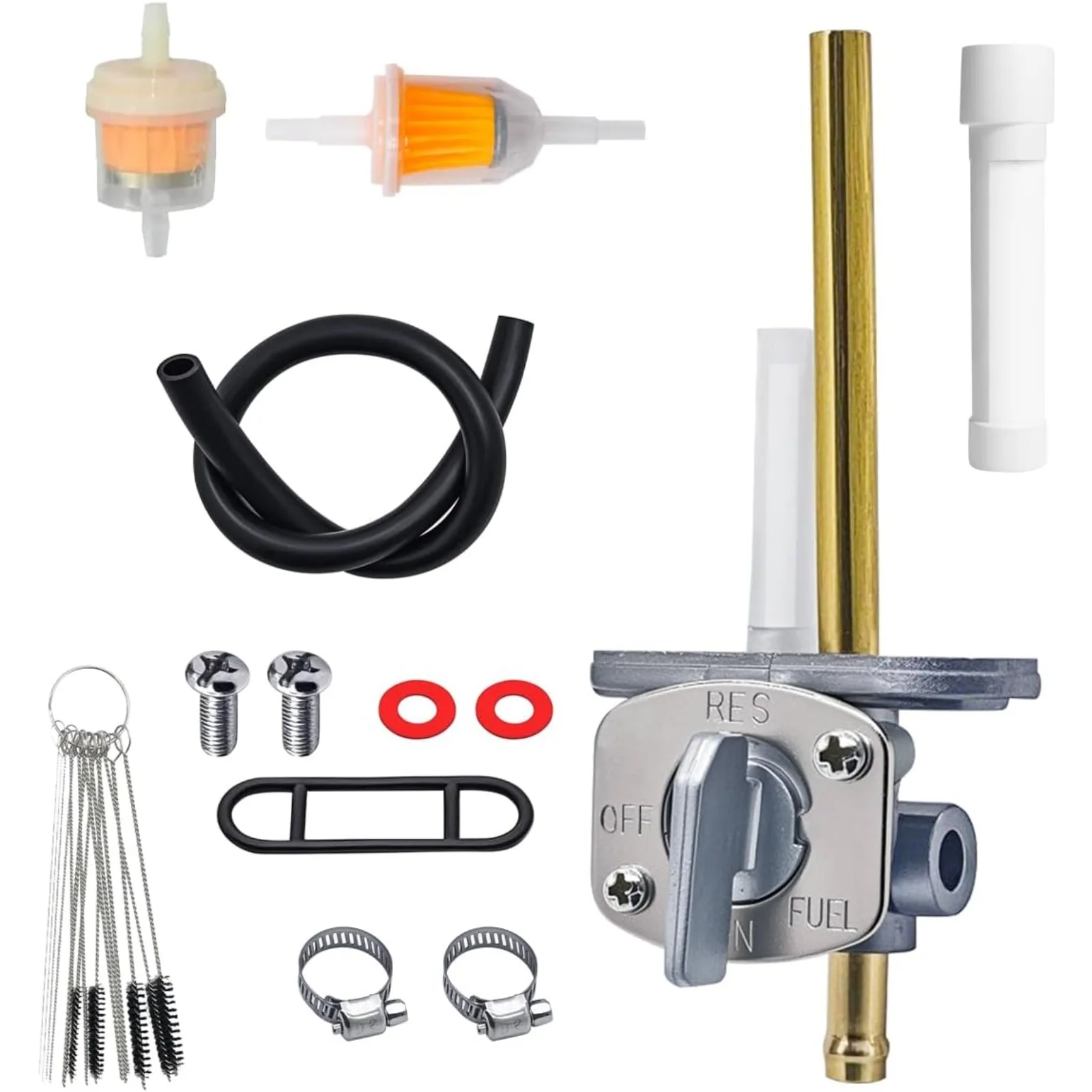 Para Big Bear 350 válvula de interruptor de tanque de combustible Kit de llave de purga para Yamaha Big Bear 350 1987-1999 Kodiak 400 4WD 1993-1999 YZ125X