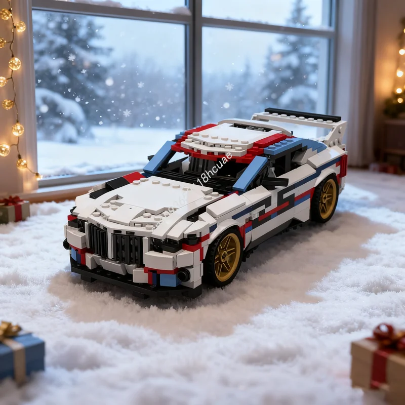 

894 шт. MOC BMWedd CSL Hommage R 1 Miniland Модель Teamed Building Рождественский подарок Блоки Сборная игрушка Креативный кирпич Дети День рождения