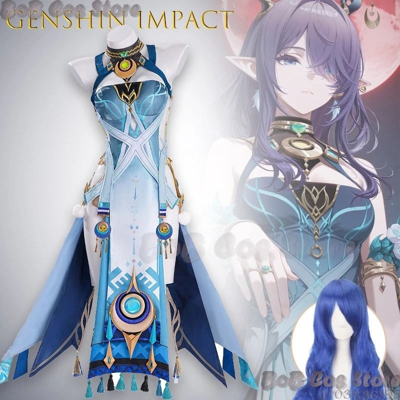 

Genshin Impact Lauma Lawrence Cosplay Costume Set djustable Breathable nime Game Character Outfit Shoes Halloween Christmas