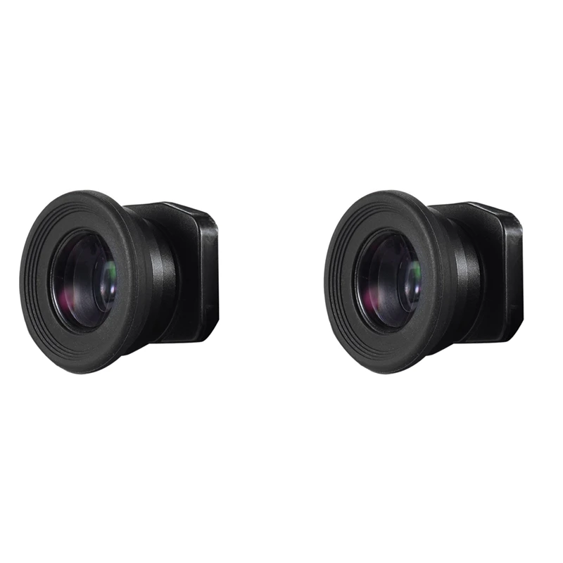 B04B-2Pcs 1.51X Fixed Focus Viewfinder Eyepiece Eyecup Magnifier For Canon Nikon Sony Pentax Olympus With 4 Eyepatch