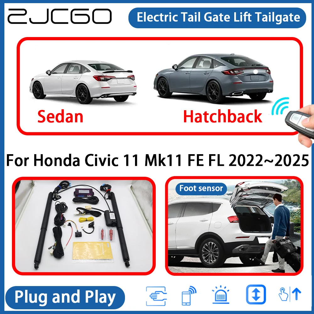 

for Honda Civic 11 Mk11 FE FL 2022~2025 Automatic Powered Tailgate Power Liftgate Electric Tail Gate Lift Assisting Systete Lift