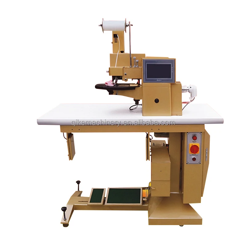 QK-228-A computerized hot -cement Leather shoe edge folding sewing machine (the reinforce tape width can be 5mm)