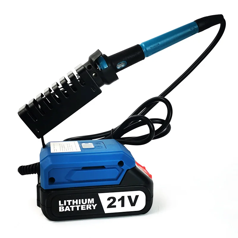 60W 300-510℃ Temperature Adjustable Internal Heating 936M Electric Soldering Iron Tool with Digital Display Blue Makita Battery