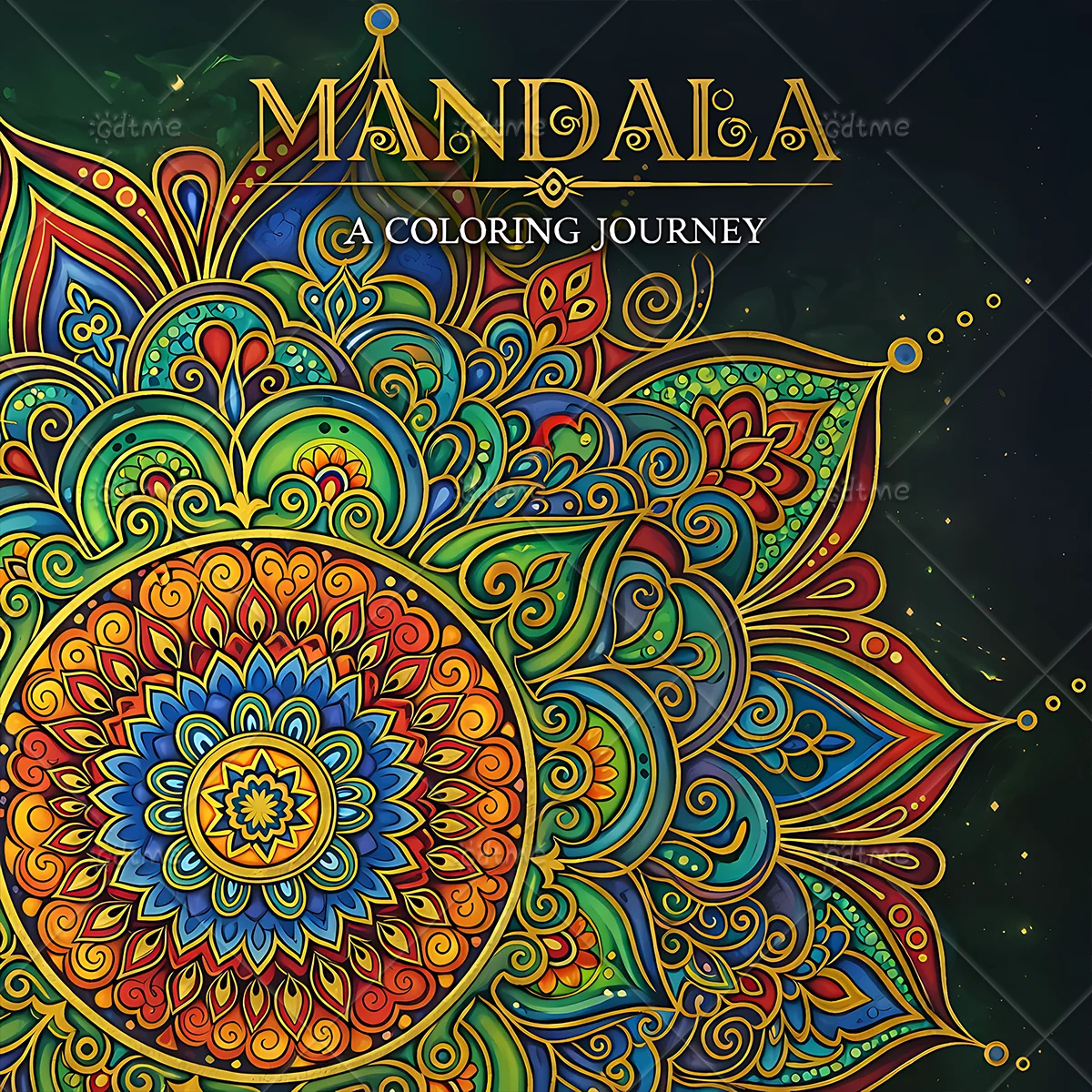 Mandala Bold-easy Patterns Coloring Book for Adults Cute Drawing Book Perfect Gift for Party and Birthday ﻿