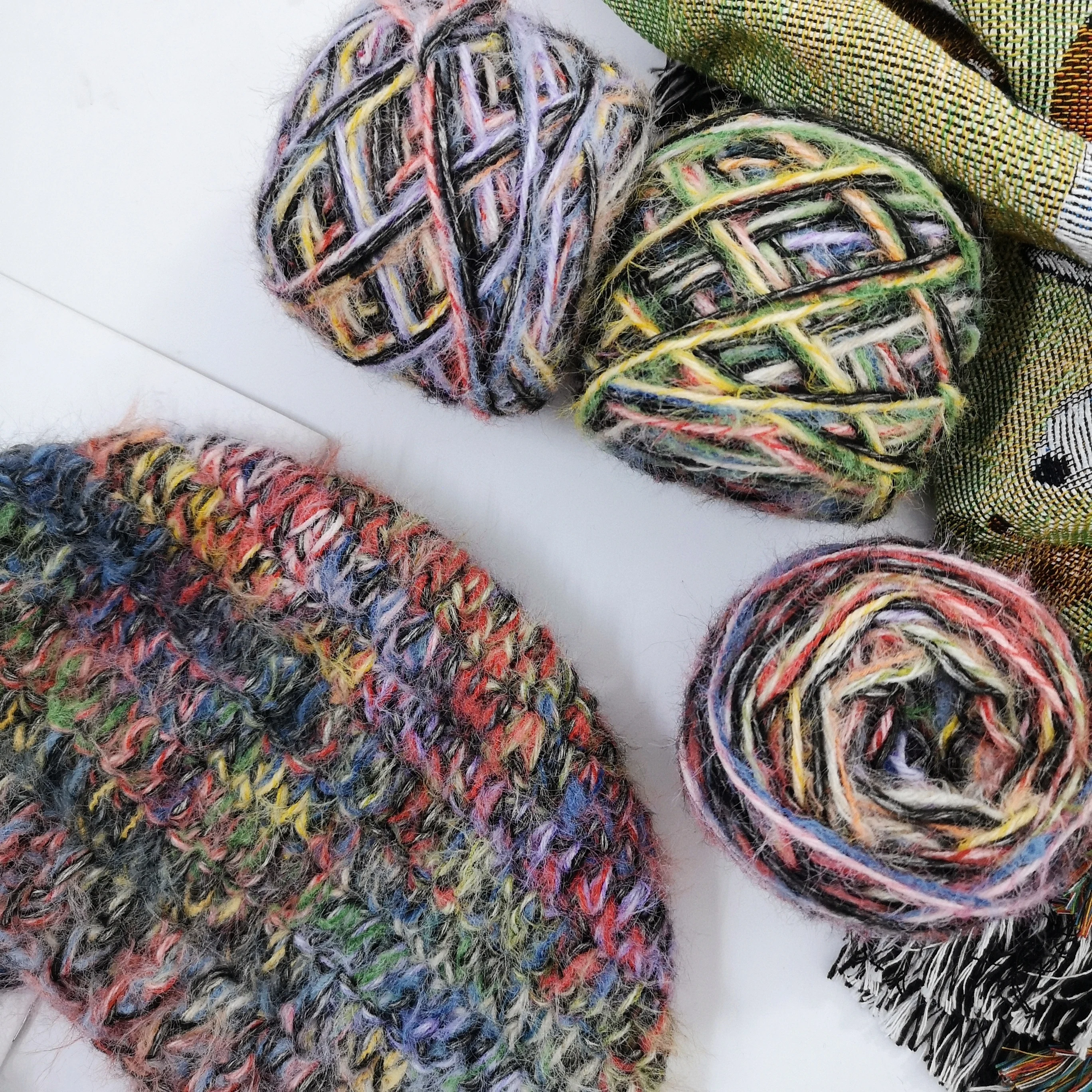 كرتان (160 جرام إجماليًا) خيوط ممزوجة عتيقة، قبعة صغيرة منسوجة دافئة ومريحة وسميكة من الكروشيه هدية مصنوعة يدويًا يمكنك صنعها بنفسك #5