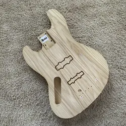 DIY Materials Solid Alder Unfinished JAZZ Bass Guitar Body Left Hand for 4 Strings JB Pickups  Replacement For DIY AB033