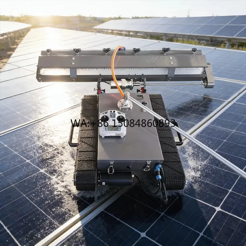 Wet Dry Dual Use Solar PV Cleaner, 1200mm Width, Rechargeable Battery with 10h Long Life for Solar Module Daily Cleaning