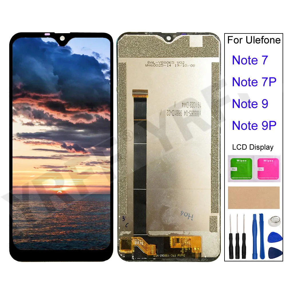 ЖК-экран для Ulefone Note 7 7P для Ulefone Note 9 9P, ЖК-дисплей, цифровой преобразователь экрана в сборе, замена телефона