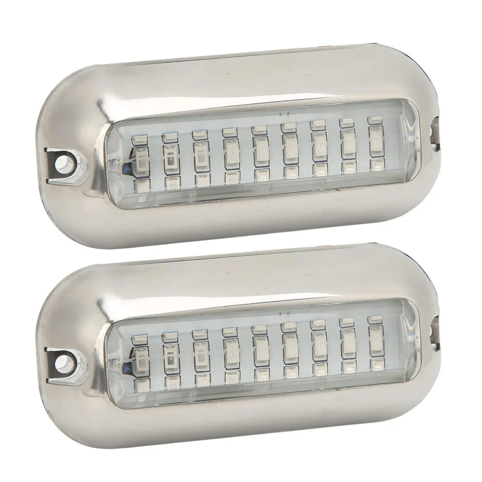 2 Pcs 27 LED for marine Led Lights 3.5W Waterproof Transom Boat Underwater Light Submersible Lamp 10-30V