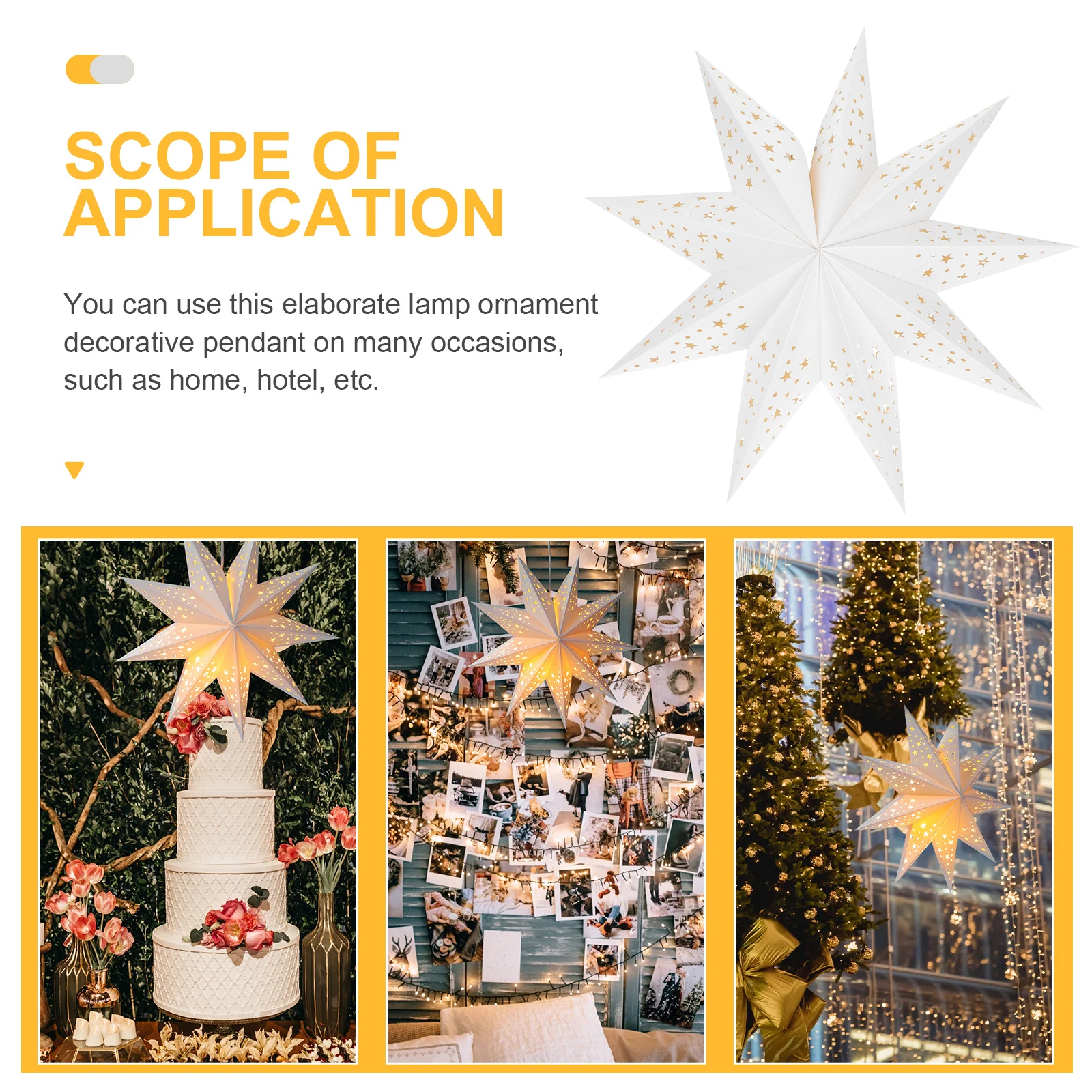 โคมไฟเพดาน 9 ดวง ดีไซน์สร้างสรรค์ แสงสว่าง เรียบง่าย เหมาะสำหรับตกแต่งโรงแรม ของตกแต่งคริสต์มาส ของใช้ในงานปาร์ตี้