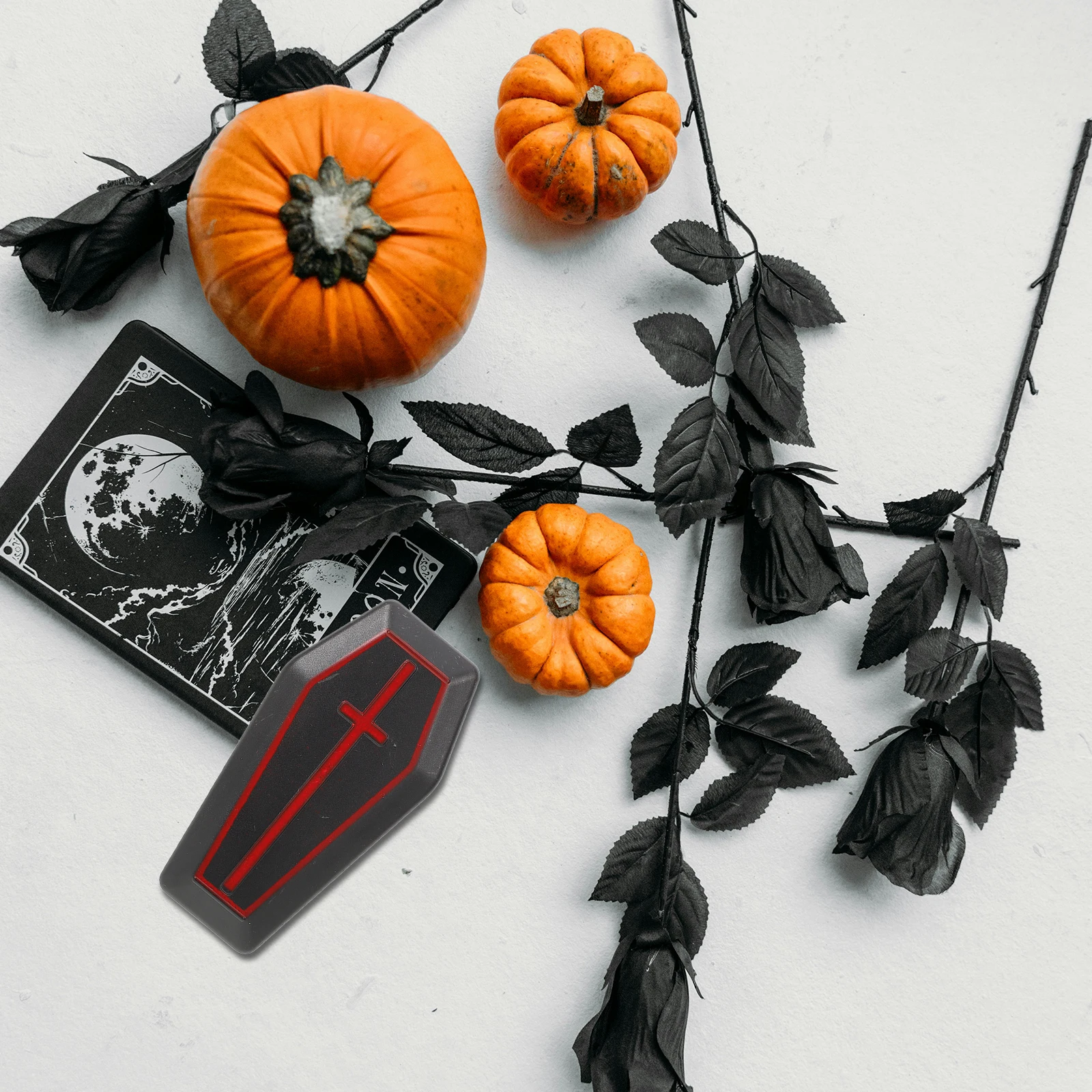 

10 Pcs Decoration Simulated Small Coffin Ornaments Miniature Halloween Decorations Boxes Desktop Black Model