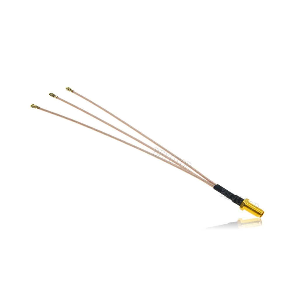 1PCS SMA/RP SMA Female to 3*u.FL IPX-1 Female Jack 1 to 3 Triple Splitter Cable RG178 Pigtail WIFI Antenna Extension Jumper