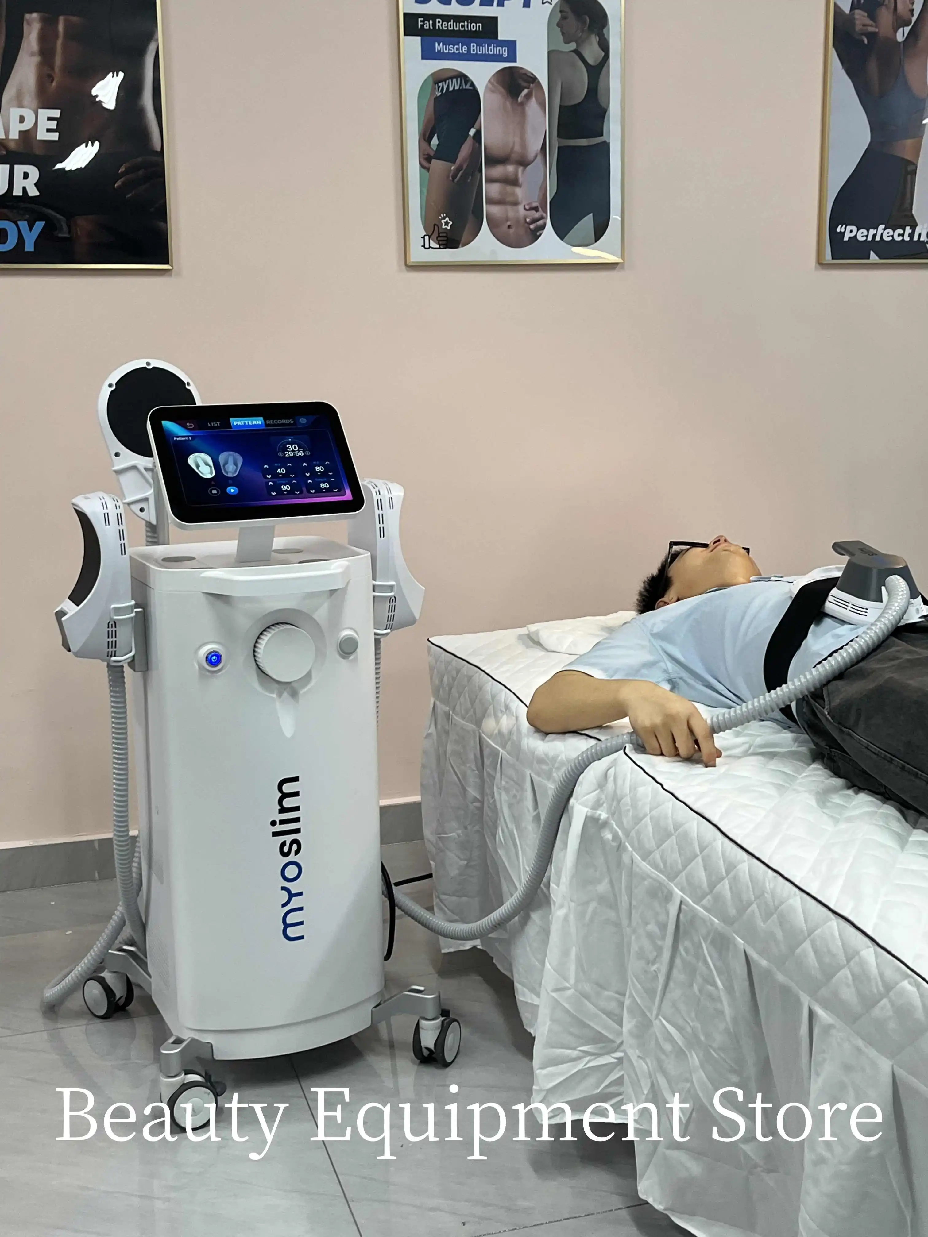 

Professional EMS Body Sculpt Machine Slimming Device for Muscle Stimulation Hiemt Fat Reduction Fat Burner Weight Loss