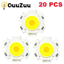 20 Pcs LED COB Source Chip high-power lamp beads 3/5/7W 11mm luminous surface Light Bulb Light Lamp Spotlight Down light Lamp