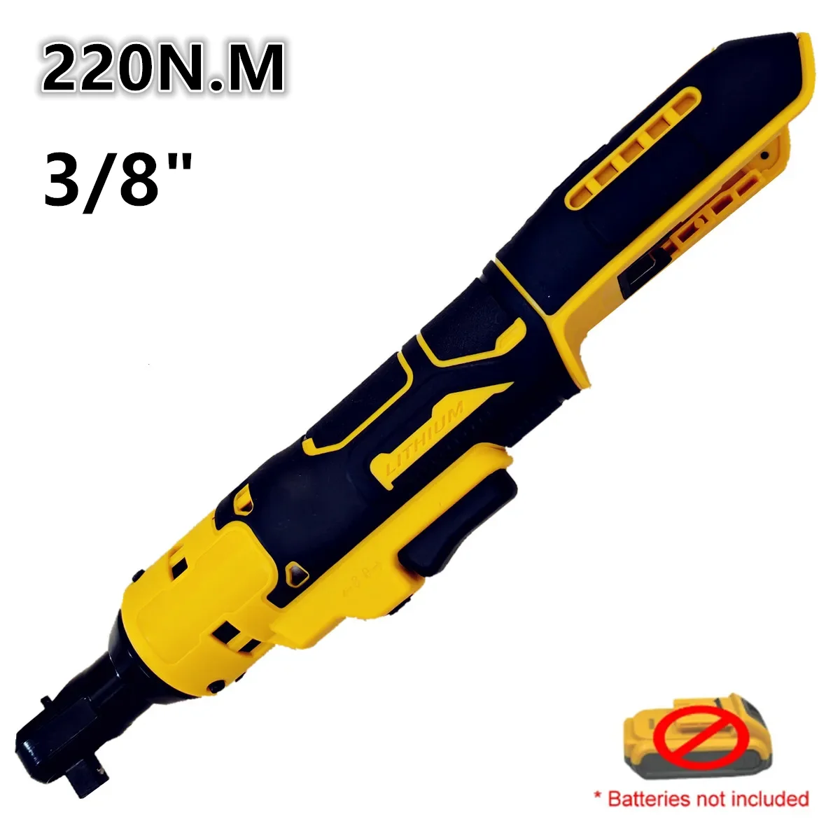 220/1200n.m pro dewalt 20v baterie elektrický ráčnový hasák akumulátorové rázový ovladač 3/8'' 1/2'' ořech oprava energie nástroje