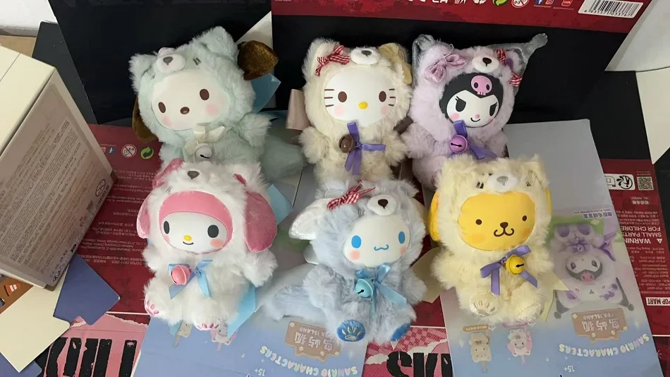 Kawaii Sanrio Bear Costume Plush Doll Kuromi Hello Kitty My Melody Cinnamoroll Pochacco Pompompurin Soft Stuffed ToyBirthdayGift view 6