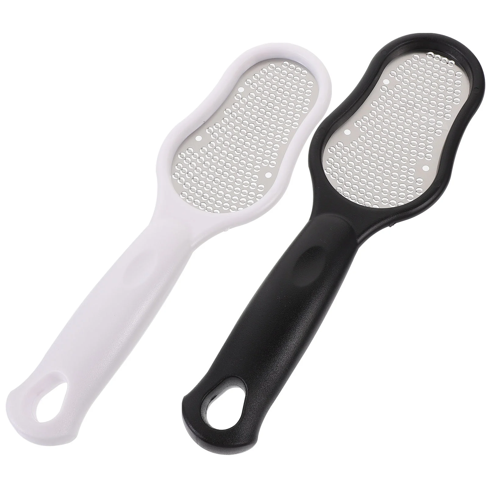 2 Pcs Foot Grinder Scrubber Trimmer Care Callus Remover Tool Sole Exfoliating Dead Skin Pedicure Rasp Abs Handheld File