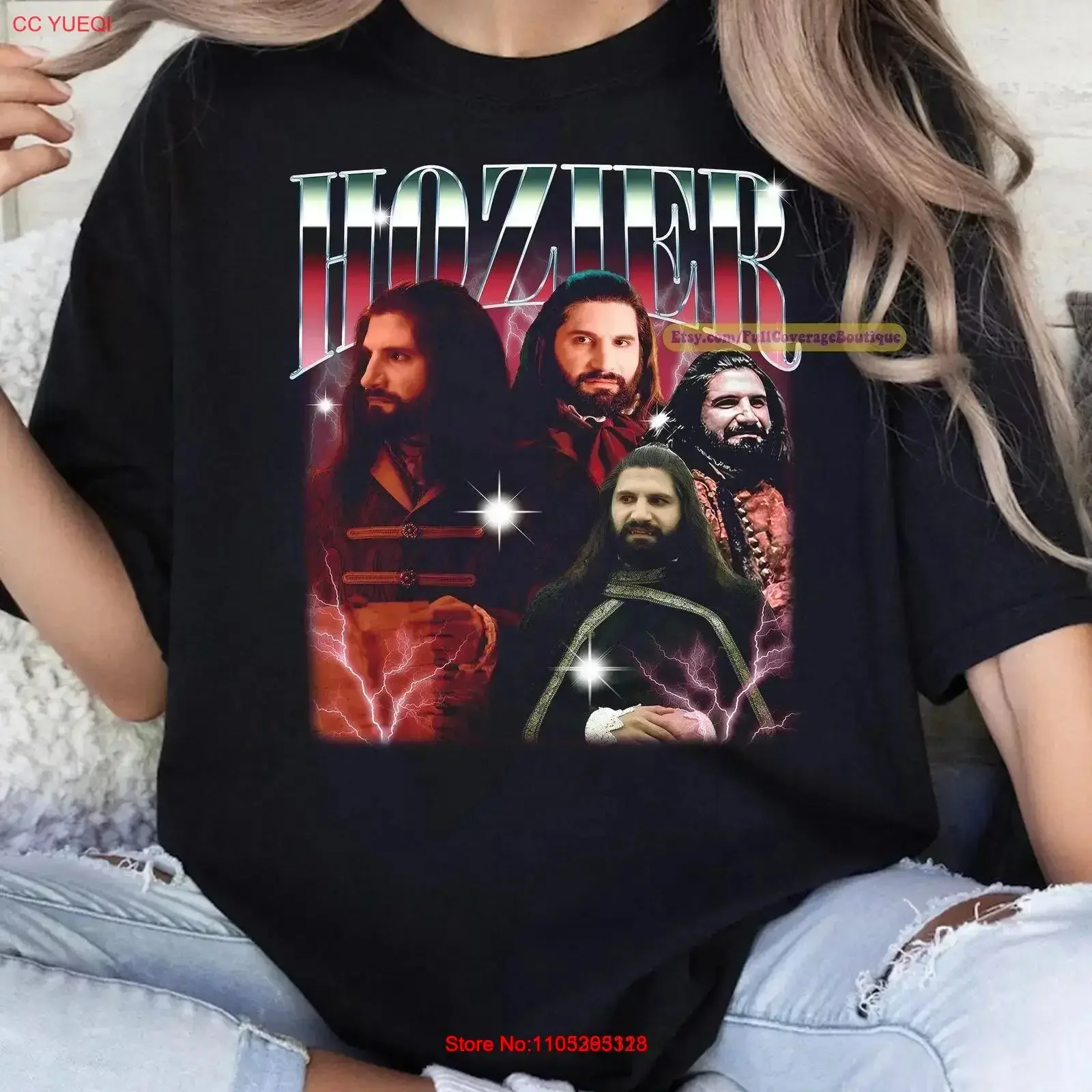 Camiseta Vintage Hozier Nan Dor, Estilo Aragon, Color Cómodo, Lavado Vintage, Gráfico Versátil, Ligeramente Moderno, Transpirable y Suave