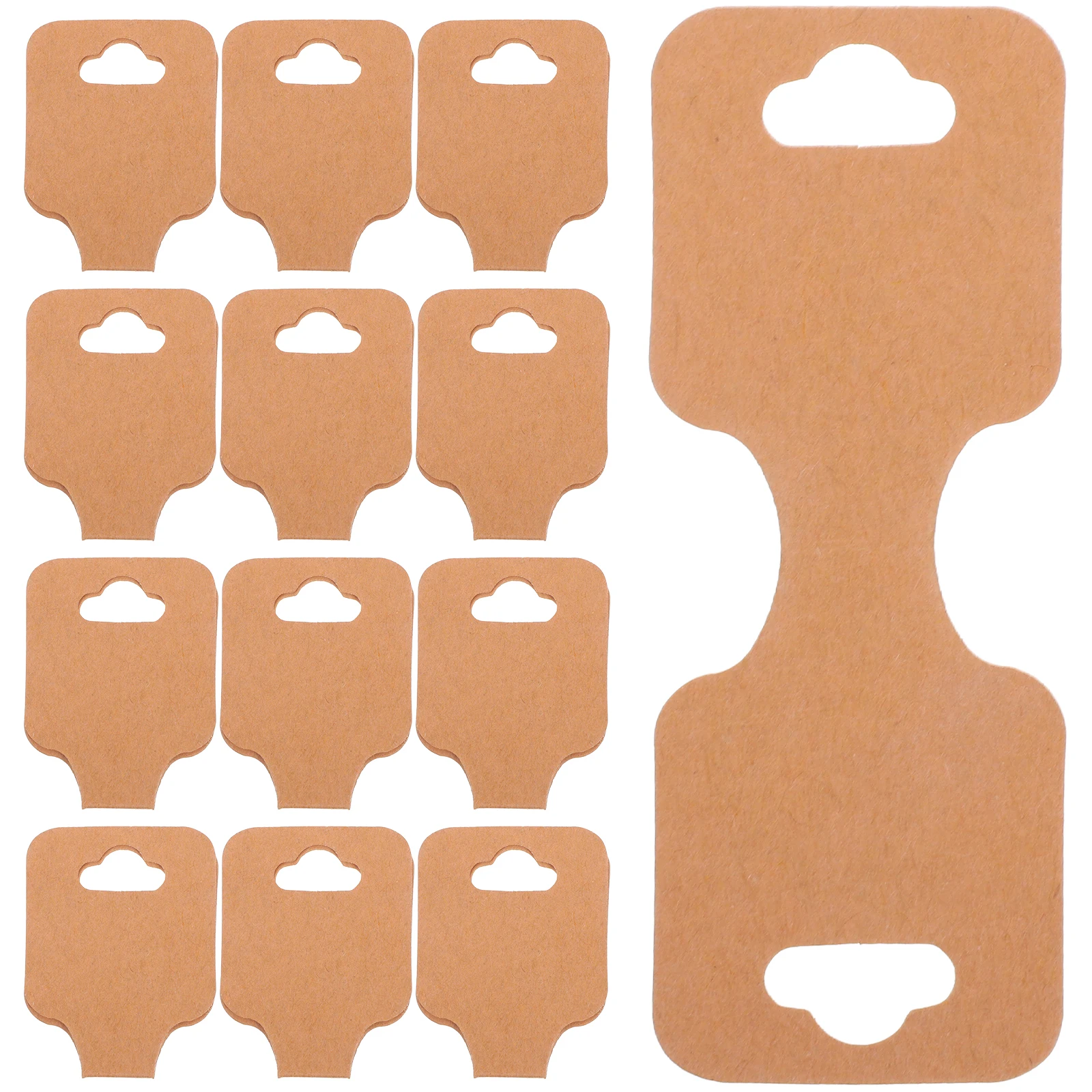 

100Pcs Jewelry Supplies Display Cards Necklace Tags Bracelet Packaging Elegant Design Rectangular Shape Jewelry Store Owners