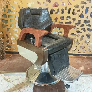 

Retro Oil Head Large Chair Can Be Lifted And Shaved, High-end Hair Salon Special Hair Cutting Chair, Men's Hair Cutting Chair Ca