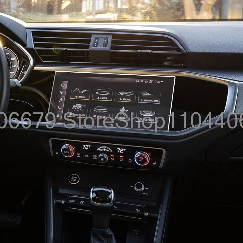 

Tempered Glass Screen Protector film For Audi Q3 F3 2019-2025 10.1inch Car GPS Navigation touchscreen anti-scratch accessories