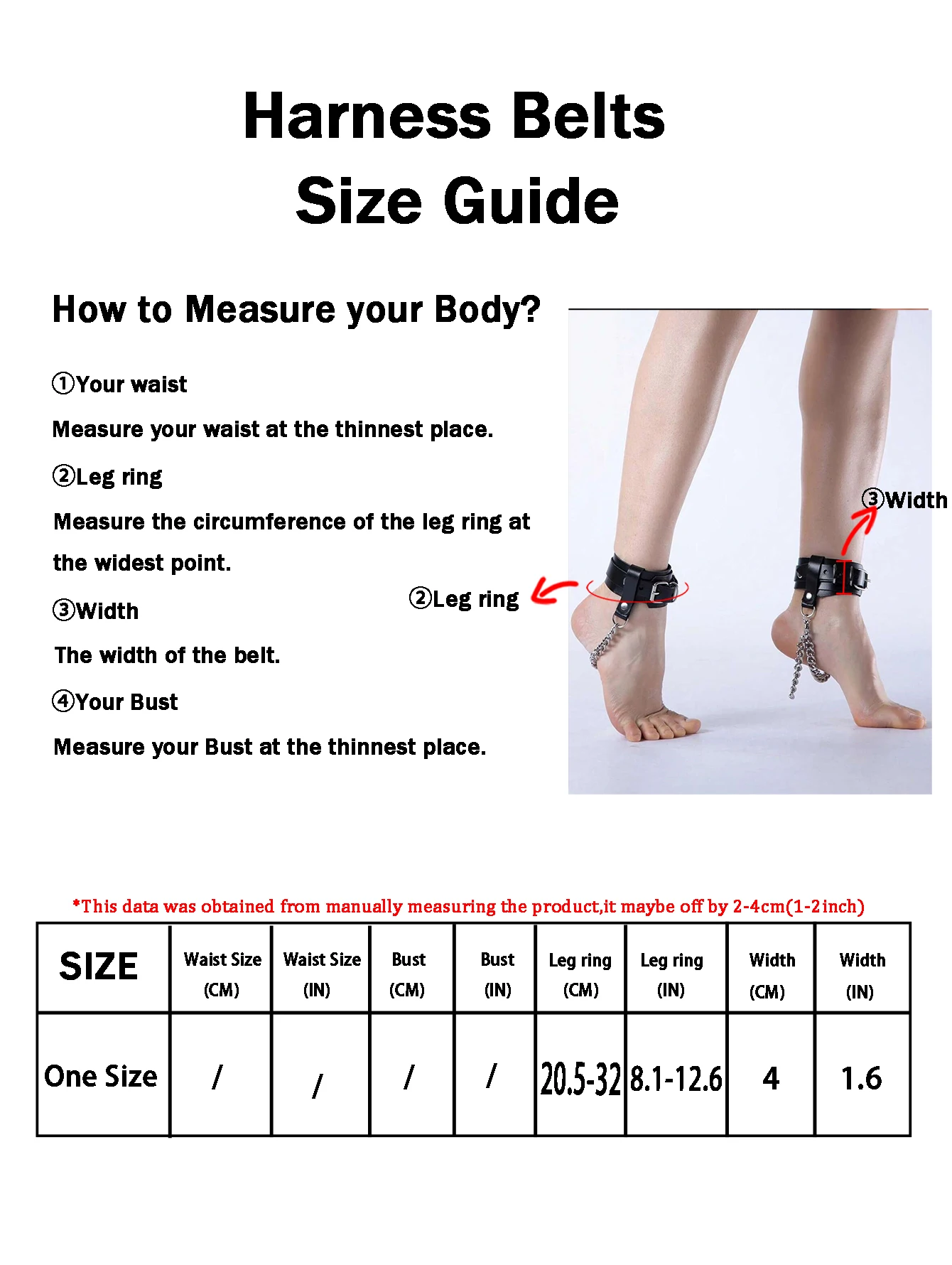 2PCS Einstellbare Punk Hohl Pu Leder Gürtel Sexy frauen Strumpfbänder Bein Körper Zubehör Geeignet für Frauen – Detail 3