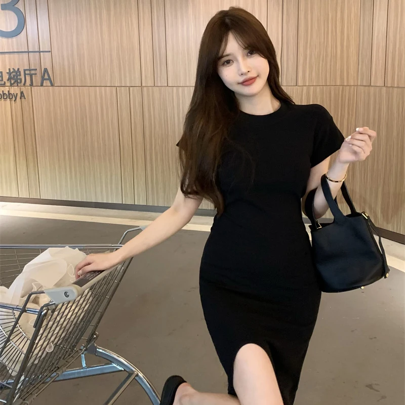 Vestidos de manga curta das mulheres noite 2025 mulher primavera chiffon em camadas cauda fora do ombro em camadas decorativo bordado picante