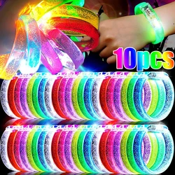 New Glow Bracelets Led Glow Bracelets Wristbands Glow in The Dark Party Supplies Neon Light Up Toys Wedding Party Decoration