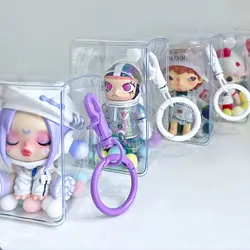 Jewelry Organizer Transparent Mystery Box Pendent Doll Outdoor Display Dustproof Case Pouch Keychain Bag PVC Jewelry Wallet New