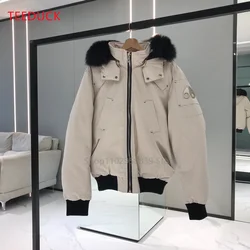 Chaqueta de plumón de marca canadiense para hombre, Parka Expedition, plumón de ganso blanco, chaquetas impermeables con capucha para hombre