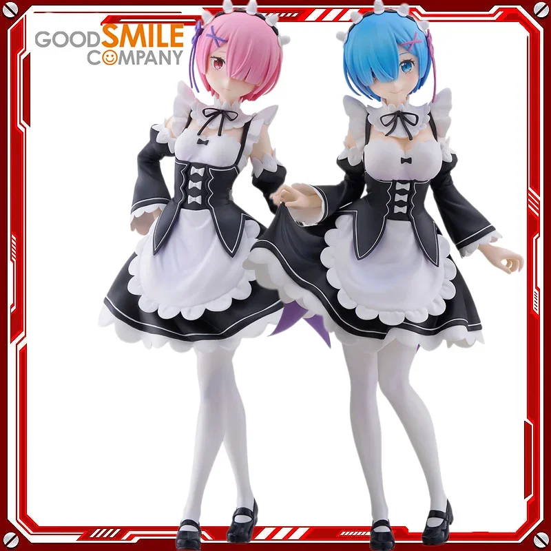 

Original Good Smile POP UP PARADE Rem Ram L Size Genuine Anime Figure PVC Collectible Model Dolls Statuette Ornament Gift Toys