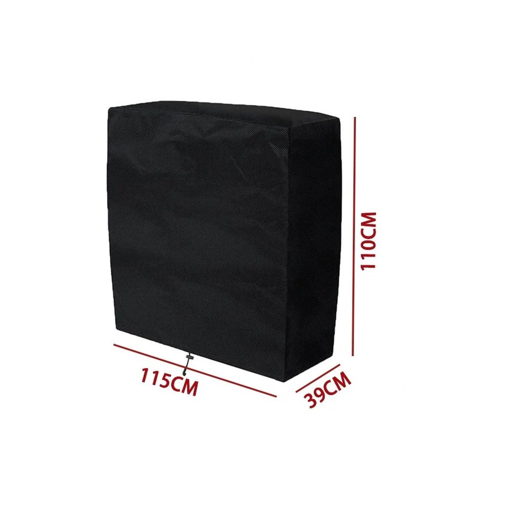 Black 210D Oxford Cover for Childrens Outdoor Mud Kitchen Weatherproof All Year Round 102x36x94cm 115x39x110cm