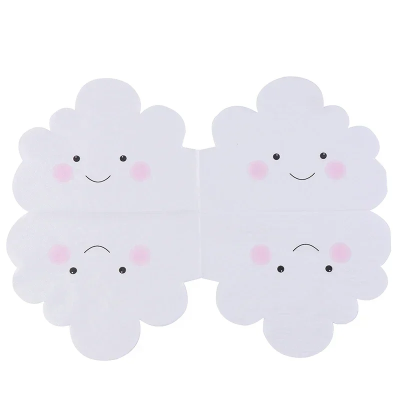 Cute Cloud-shaped Paper Towels Color Napkins Printed Facial Tissue Shaped Party Paper Towels Paper Towel Napkins for Decoupage