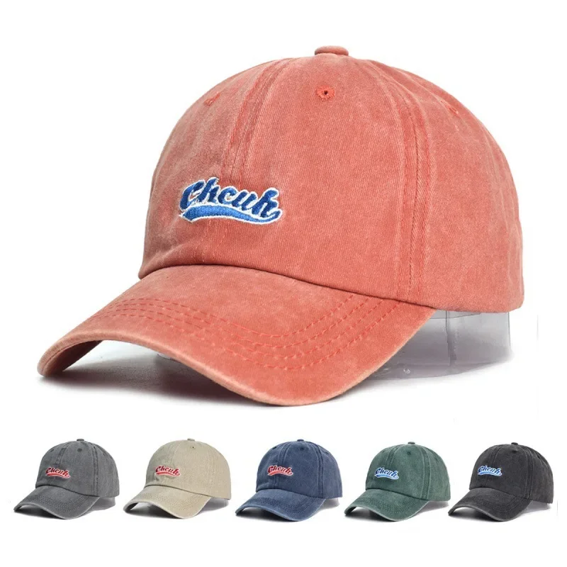 1 unisex all season fashionable pure cotton retro letter vintage baseball cap