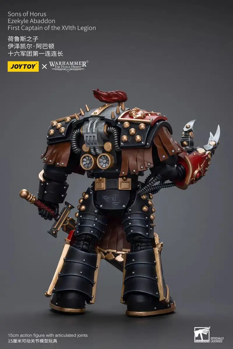 

【24 Hours Delivery】JOYTOY Warhammer 40K Sons of Horus Ezekyle Abaddon First Captain of The XVlth Legion 1/18 Figure Toys