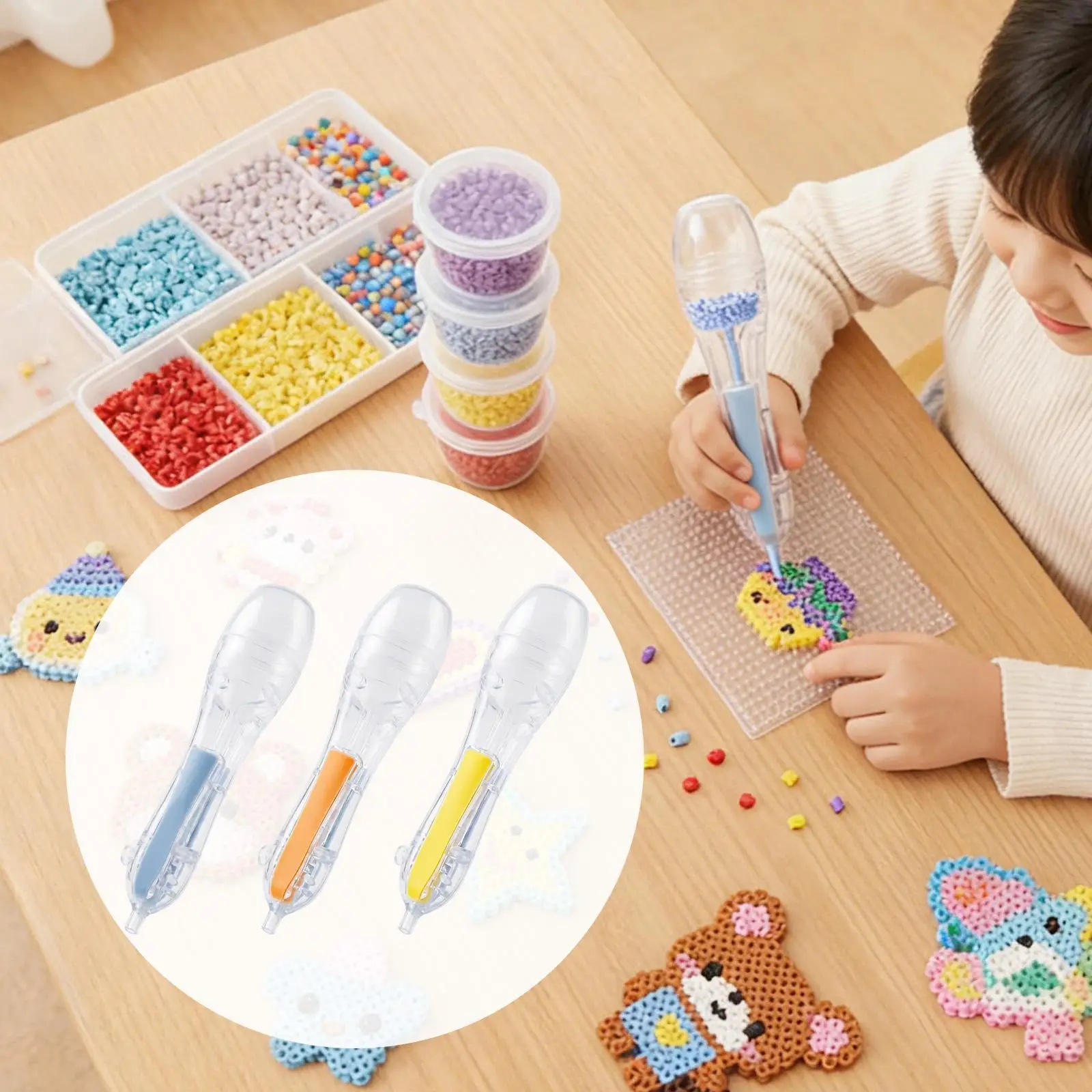 

Ручка для термомозаики: удобный портативный инструмент для создания украшений, диспенсер для термомозаики для совместного творчества родителей и детей, праздничный подарок