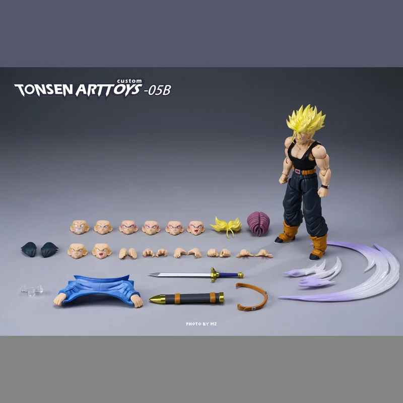 

2024 Tonsenarttoys Dragon Ball Shf Trunks Accessories Vegeta Ssj1 Ssj2 Custom Model Kit Anime Action Figures Toys Collectibles