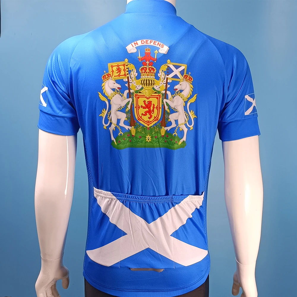 New SCOTLAND Men Cycling Jersey MTB Maillot Bike Shirt Downhill Jersey High Quality Team Mountain Bicycle Clothing view 2