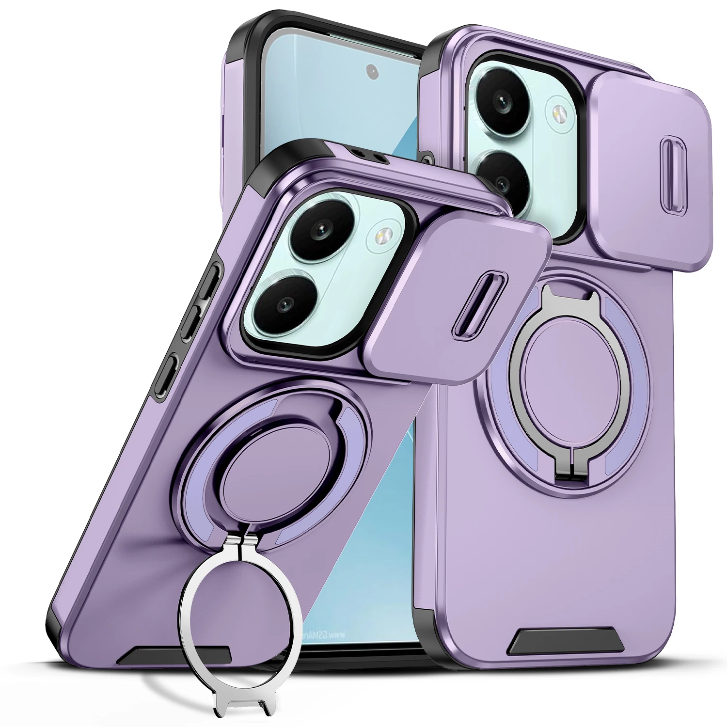 

Shockproof Hybrid Heavy Duty Kickstand Case For POCO X8 Pro X8 ProMax, Anti-scratch Sliding Camera Protection Phone Cover Funda