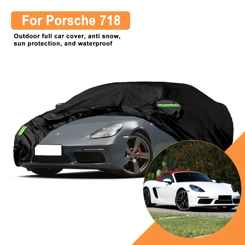 

Полное покрытие для автомобиля Porsche 718 — уличный водонепроницаемый снегозащитный солнцезащитный козырек, зимний и летний всепогодный аксессуар для автозащиты