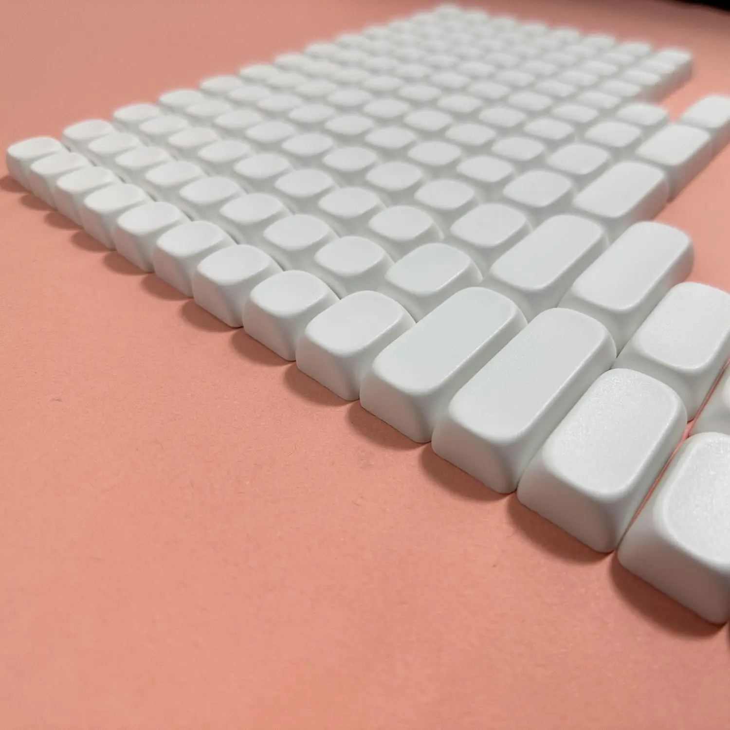 Genshin Impact‌ 124 keys pure white no character blind typing MOA height pbt material mechanical keyboard keycaps